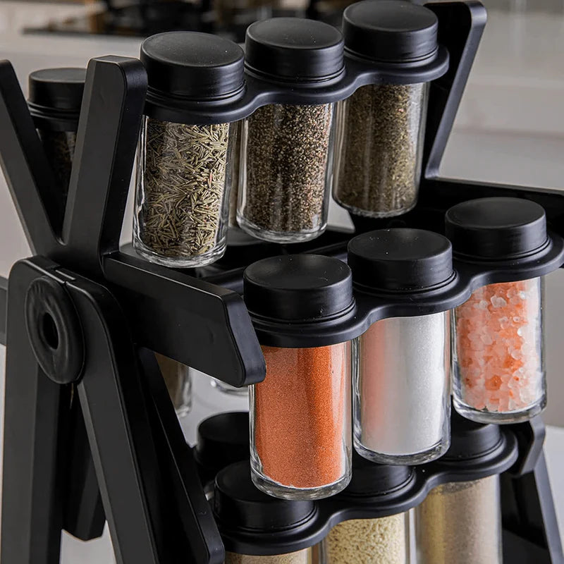 18 Jar Spice Rack|رف توابل دوار