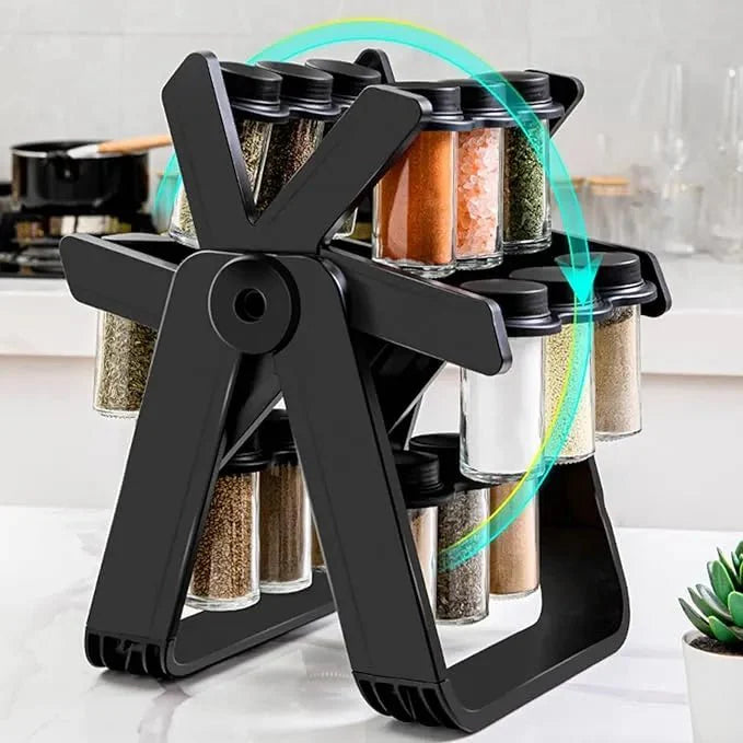 18 Jar Spice Rack|رف توابل دوار