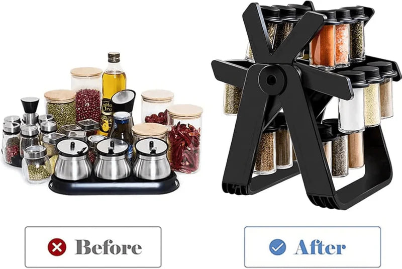 18 Jar Spice Rack|رف توابل دوار