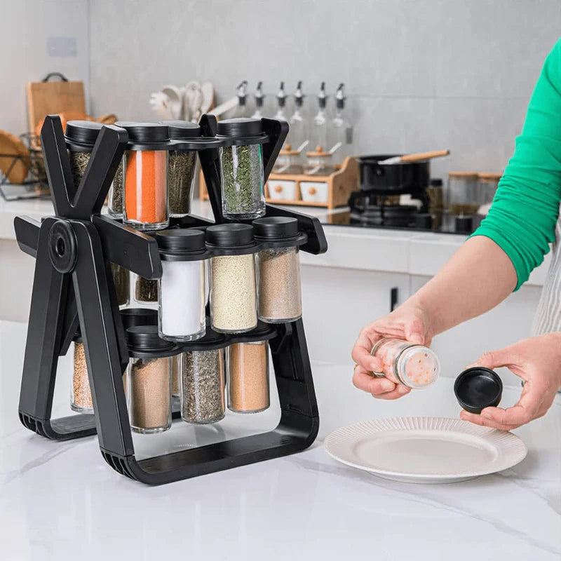 18 Jar Spice Rack|رف توابل دوار