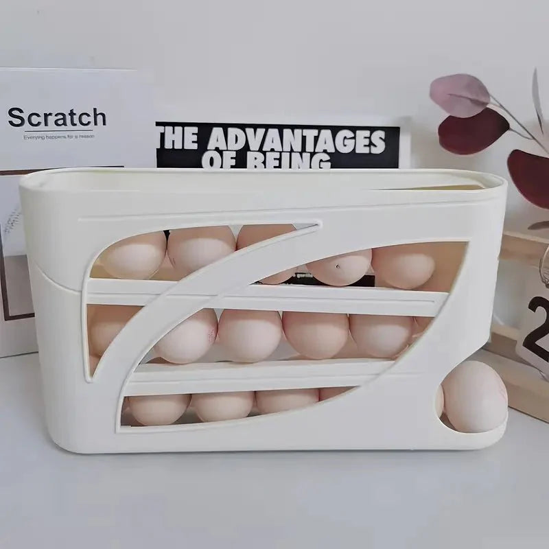 Rolling Egg Rack|منظم البيض المتدحرج