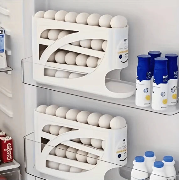 Rolling Egg Rack|منظم البيض المتدحرج
