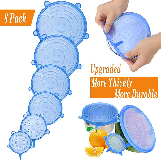 Silicone Stretch Lids|أغطية سيليكون مرنة