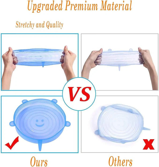 Silicone Stretch Lids|أغطية سيليكون مرنة